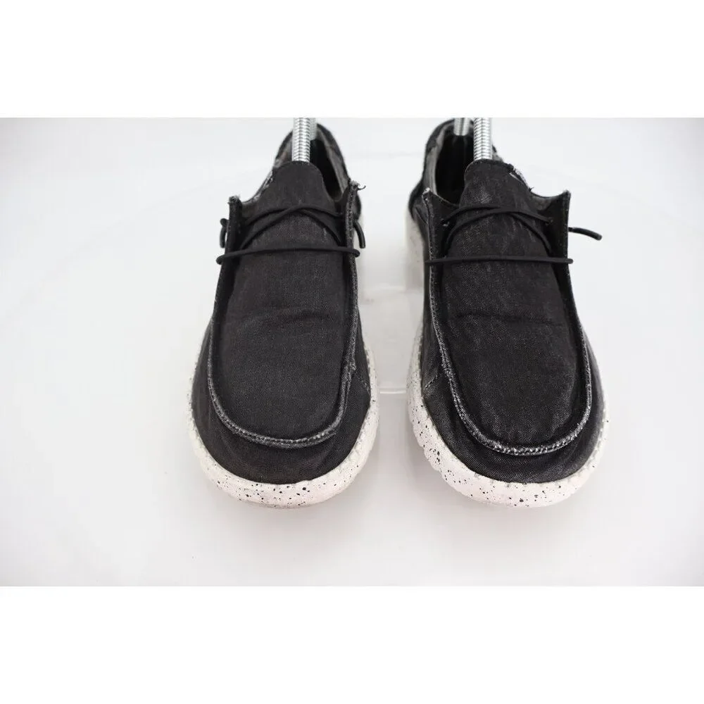 Hey Dude Wendy Size 9 Women’s Slip On Shoes Comfy Stretch Black London